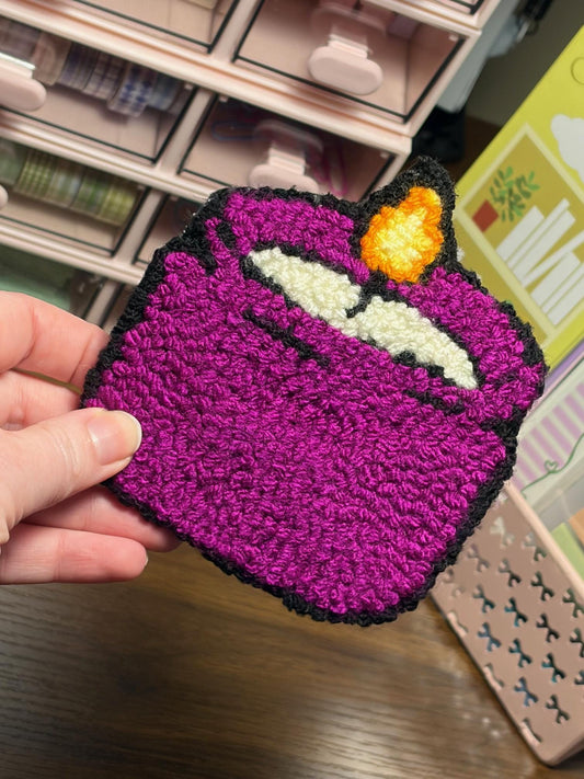 Candle Themed Punch Needle Mug Rugs/Coasters